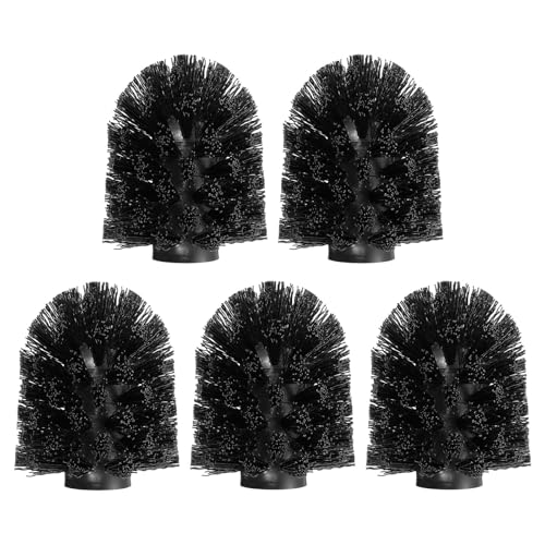 sourcing map Ersatzkopf für WC-Bürsten, 15 mm, runde kugelförmige WC-Bürstenköpfe, schwarz, 5 Stück