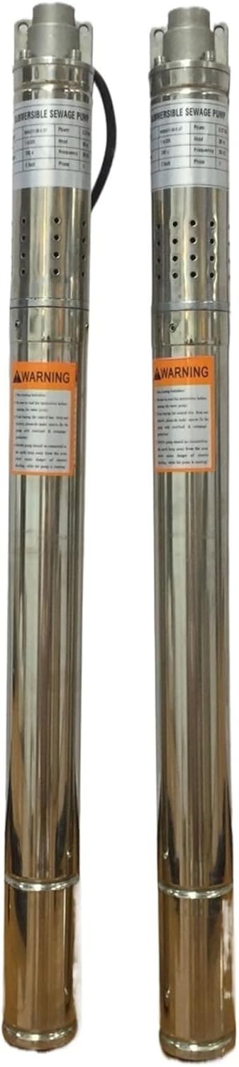 1pc 2" (50mm) 110V 60Hz 0.5HP Submersible Bore Deep Well Pump Home Use Garden Agricultural Irrigation Electric 2In Rotary Screw Pump