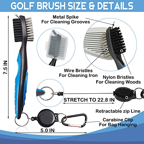 Geygie This Girl Know How To Par Tee Embroidered Golf Towels With Clip And Golf Brush With Retractable Extension Cord, Funny Golf Towel Gifts And Golf Accessories Set For Mom Women Golfers Golf Fan #TOP3