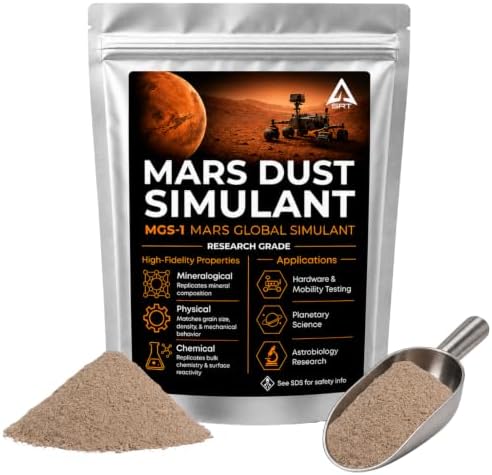 Mars Global Regolith Simulant MGS-1 โ Martian Soil Simulant for Research, Hardware Testing, Rover Studies, ISRU Research, and Advanced Education (One Kilogram)