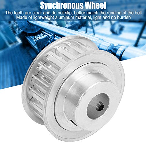 Synchronrad Riemenscheibe 20 Zähne Breite 10mm Aluminium XL Typ mit Schraubenschlüssel - Innendurchmesser 6mm für Tischkreissäge