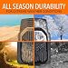 AmazonBasics - Alfombrilla de goma ultrarresistente para coches, todocaminos y camiones hecha...