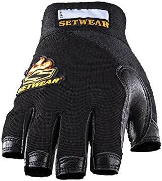 Setwear Leather Fingerless Glove Large