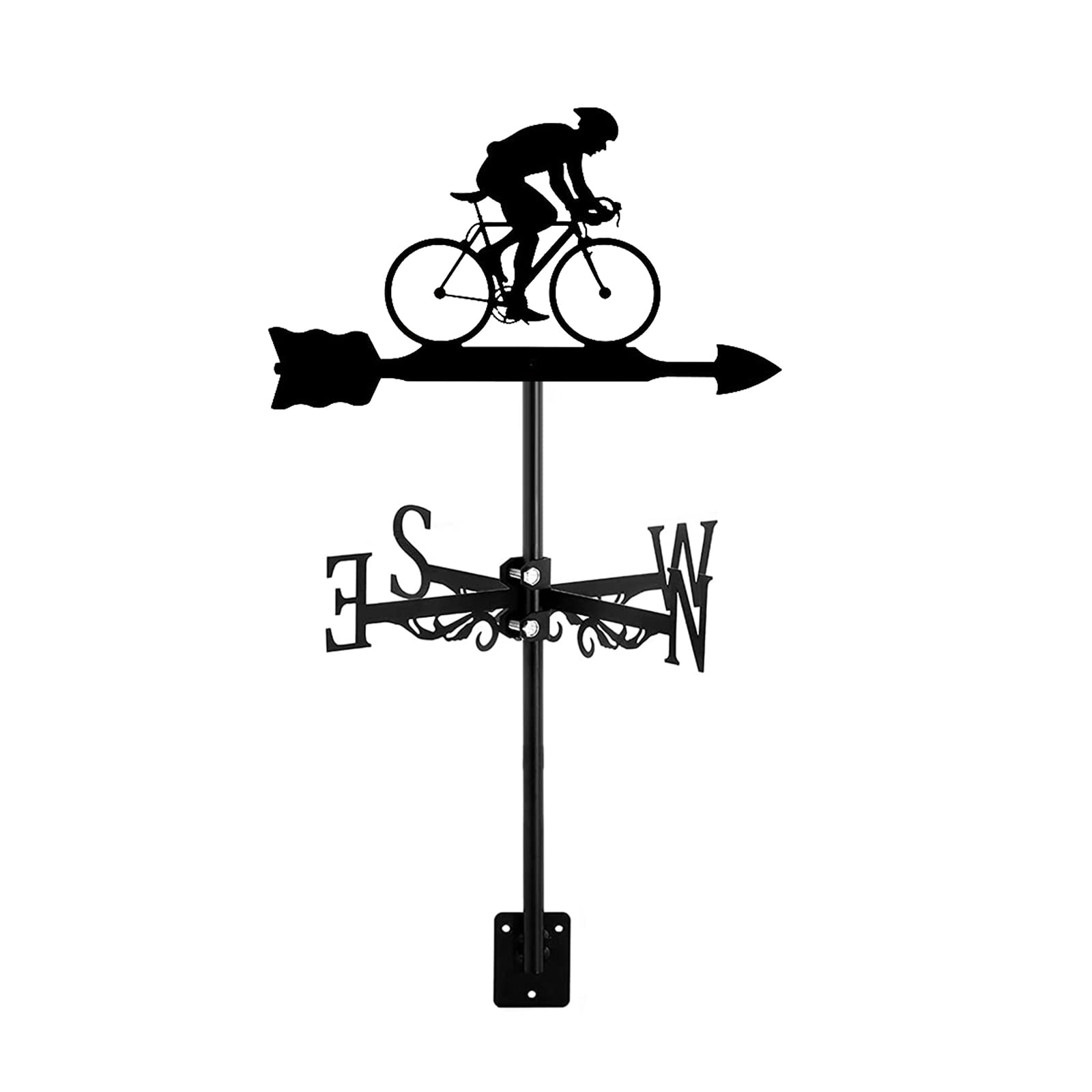 Girouette en métal BrolEo avec indicateur de direction et flèches pour toit et jardin extérieur