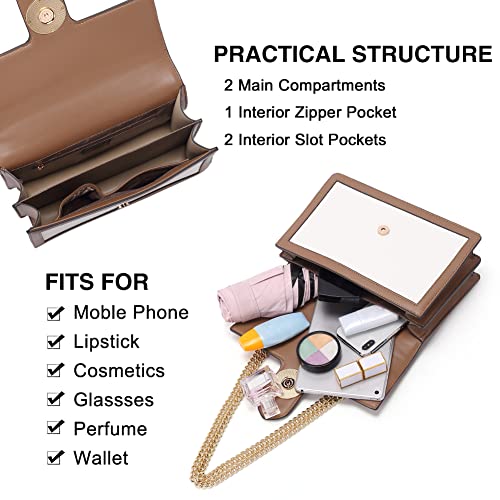 Cluci Large Crossbody Bags For Women Leather Flap Shoulder Bag Ladies Clutch Vintage Purse With Chain Strap #TOP2