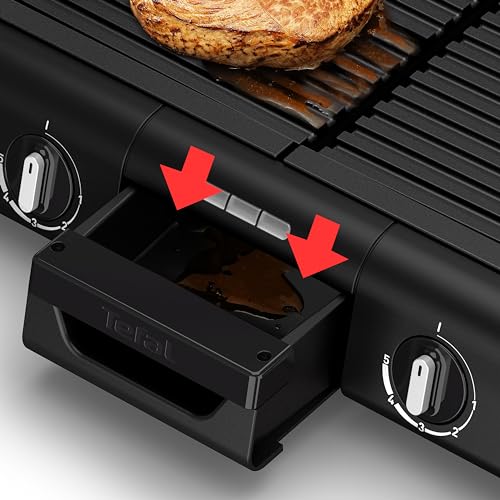 Tefal BBQ Family Elektrogrill mit 2 getrennten Grillflächen und Thermostaten