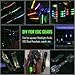 GB1 Glass Luminous Tube, Rare Earth Luminous Stick, Glow Bar in the Dark Tril Vial Alternative, DIY for EDC Accessories Decoration (3×22.5mm, 1pc, Ice-blue)