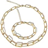 24K Real Gold Filled Necklace Bracelet Yellow Pure Gold Filled Chain Bracelet for Men Thin Thick...