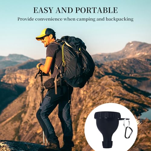 Hebterrka 2er-Pack Proteinpulver Behälter mit Mini Trichter, Tragbarer Protein Trichter mit Schlüsselanhänger