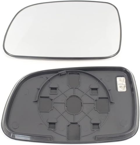 Image of LT2CP Wing Mirror Glass Replacement for Jeep Grand Cherokee (1998-2004) - Left Hand Side (Passenger N/S) - Heated - Clip-On Style - High Clarity OE Quality