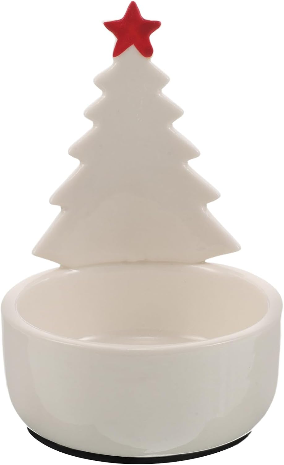 Ciieeo Candle Holder: Xmas Tree Candle Stand - Ceramic Tealight Holder for Christmas Home Decor Party Holiday Table Decorations