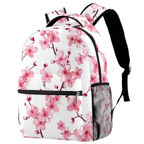 Sac à dos pour enfants à fleurs roses grand format pour éviter les cartables trop petits