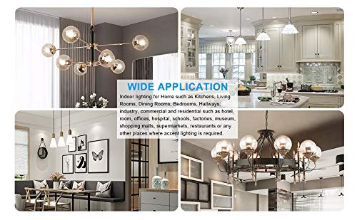 Ymzm R14 Led Bulbs Intermediate R14 E17 3W (25Watt Halogen Bulbs Equivalent) 5000K Daylight White Light Non Dimmable 120Volt, E17 Bulbs, 300Lumens 120 Degree (4 Pack) #TOP6