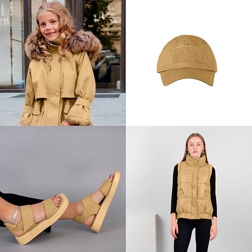 Miniatura 5 de Cinta de velcro para coser de 4 pulgadas de ancho, color beige, no adhesiva, 1 yarda de longitud, cinta de nailon beige, juego de sujetadores de