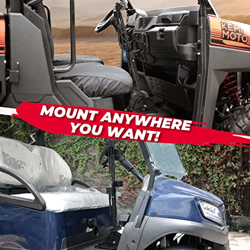 UTV Gun Holder, kemimoto Floor Mount Vertical Gun mount Compatible with
