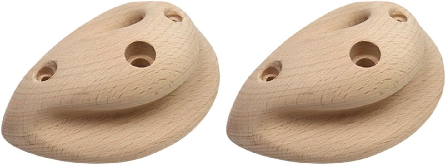 2Pcs Rock Climbing Holds Compact Core Strength Portable Climbing Wall Grips