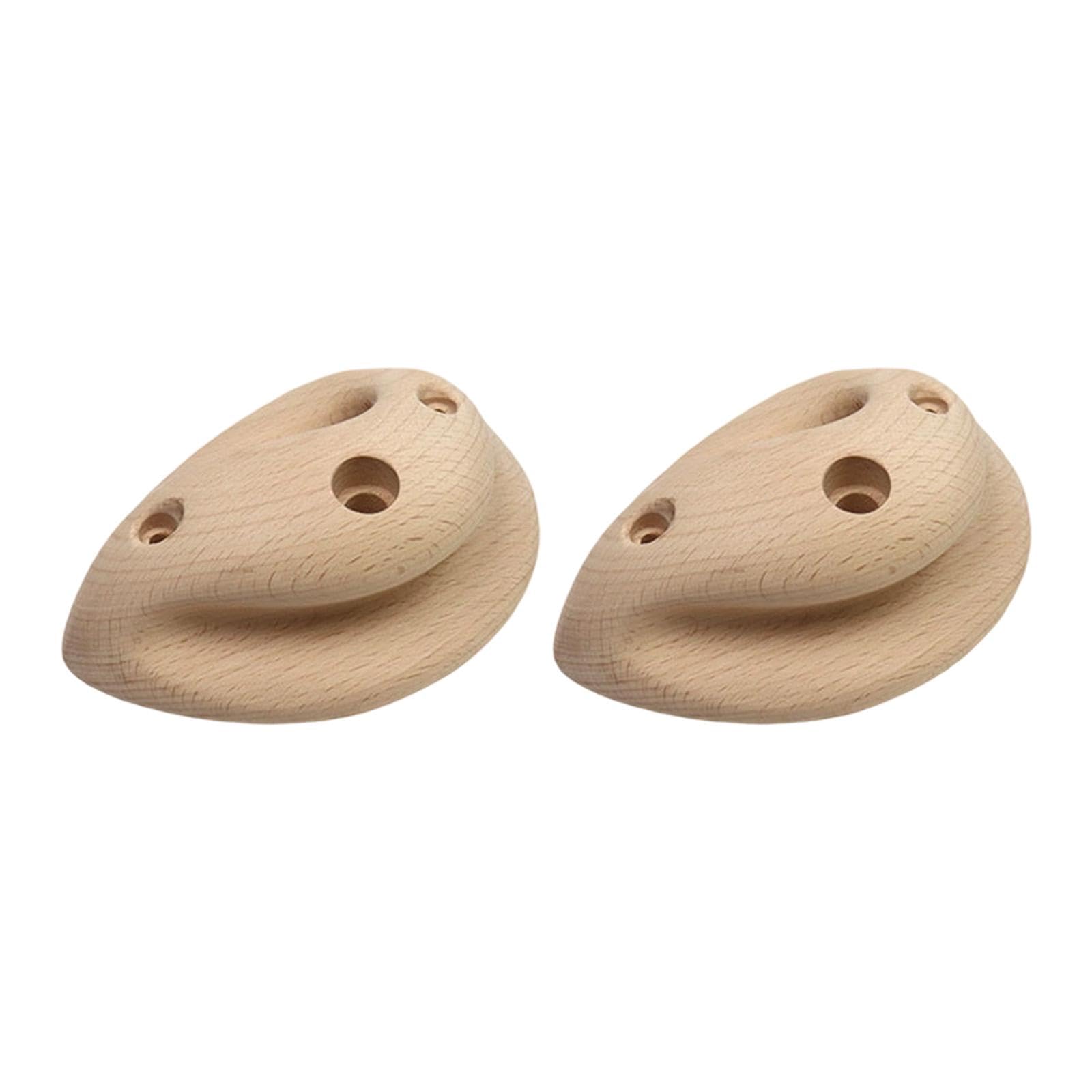Dickly 2x Wooden Rock Climbing Holds Portable Exercise Rock Climbing Training Board