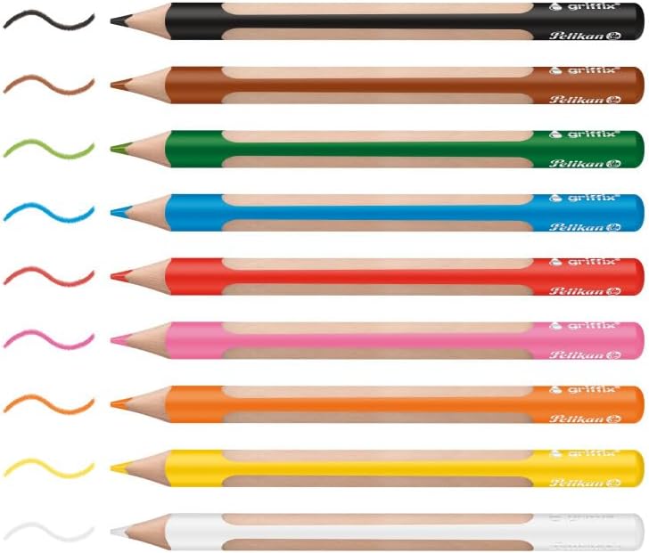 Pelikan Griffix Colouring Pencil/Pencil Mix Pack of 10 in Folding Box