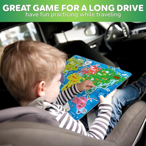 QUOKKA Magnetic Puzzles For 3 4 5 Year Olds - 3 Set Educational Toys For 3 4 Year Olds - World Map - Solar System - Planets For Kids - Learning Toys For Children - Kids Puzzles Gift Age 5-8 - Image 6