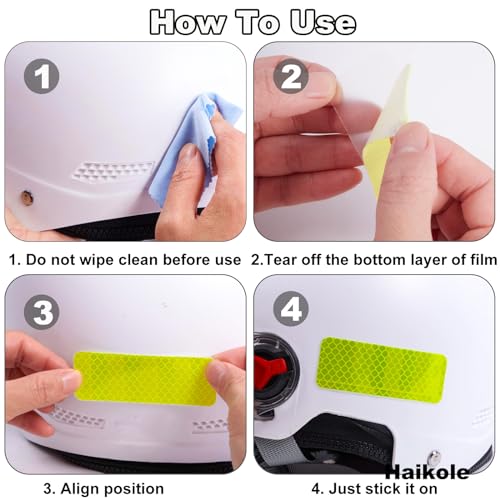 Haikole AX933FGTZ-1 Reflective Tape 50Pcs Reflective Tape Outdoor Waterproof,Safety Warning Reflective Stickers thumb #6