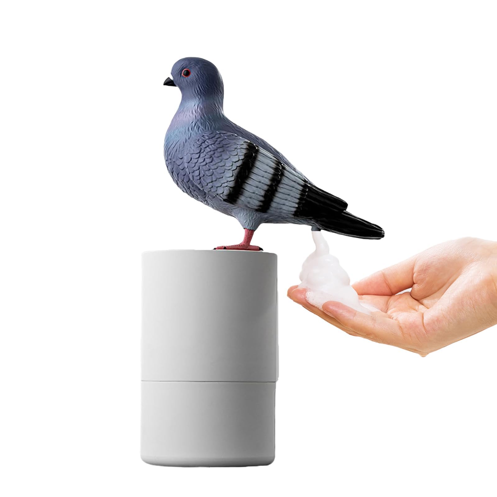 Dozownik mydła w piance Bird, automatyczny dozownik mydła 300 ml, bezdotykowy automatyczny dozownik mydła w piance, pompka do mydła w pianie do łazienki w kuchni gray
