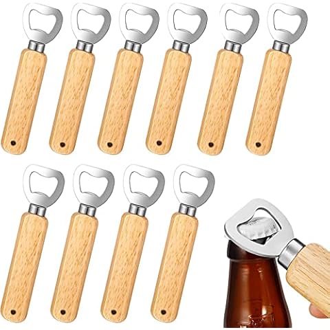 OurLeeme Abrebotellas de madera natural Cover