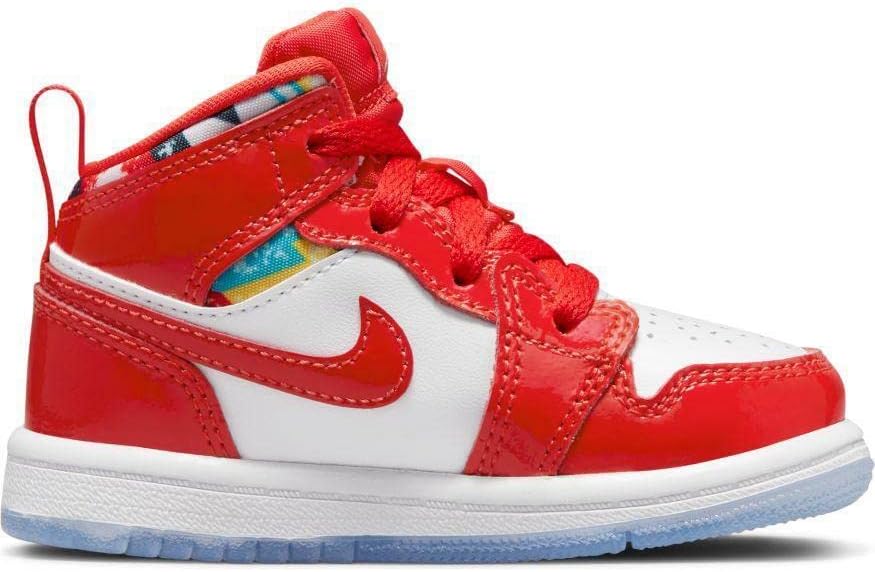 Jordan Toddler's 1 Mid SE Barcelona Chile Red/White-Pollen (DC7250 600) - 9