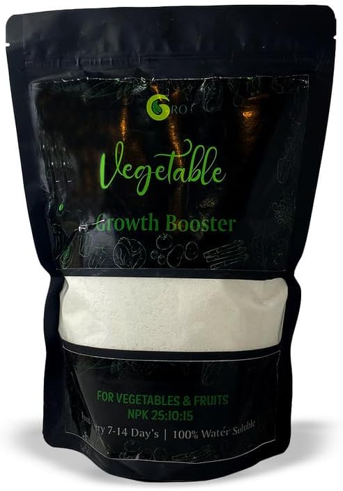 Gro® Vegetables Plant Growth Booster (500g) | Natural Fertilizer with Proven Vedic Grows Formulation | Perfect For Growth Plant | Powerful Booster | Superb Product
