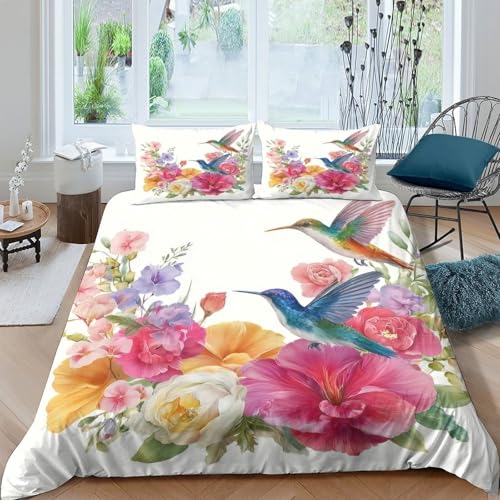 Housse de couette cheval imprimé 3D microfibre parure de lit