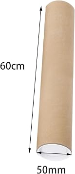 Poster Tubes for Mailing Protector Tube Postal Tube Cardboard Packaging Long Cardboard for Blueprint Art Paintings Document Shipping (60cm)