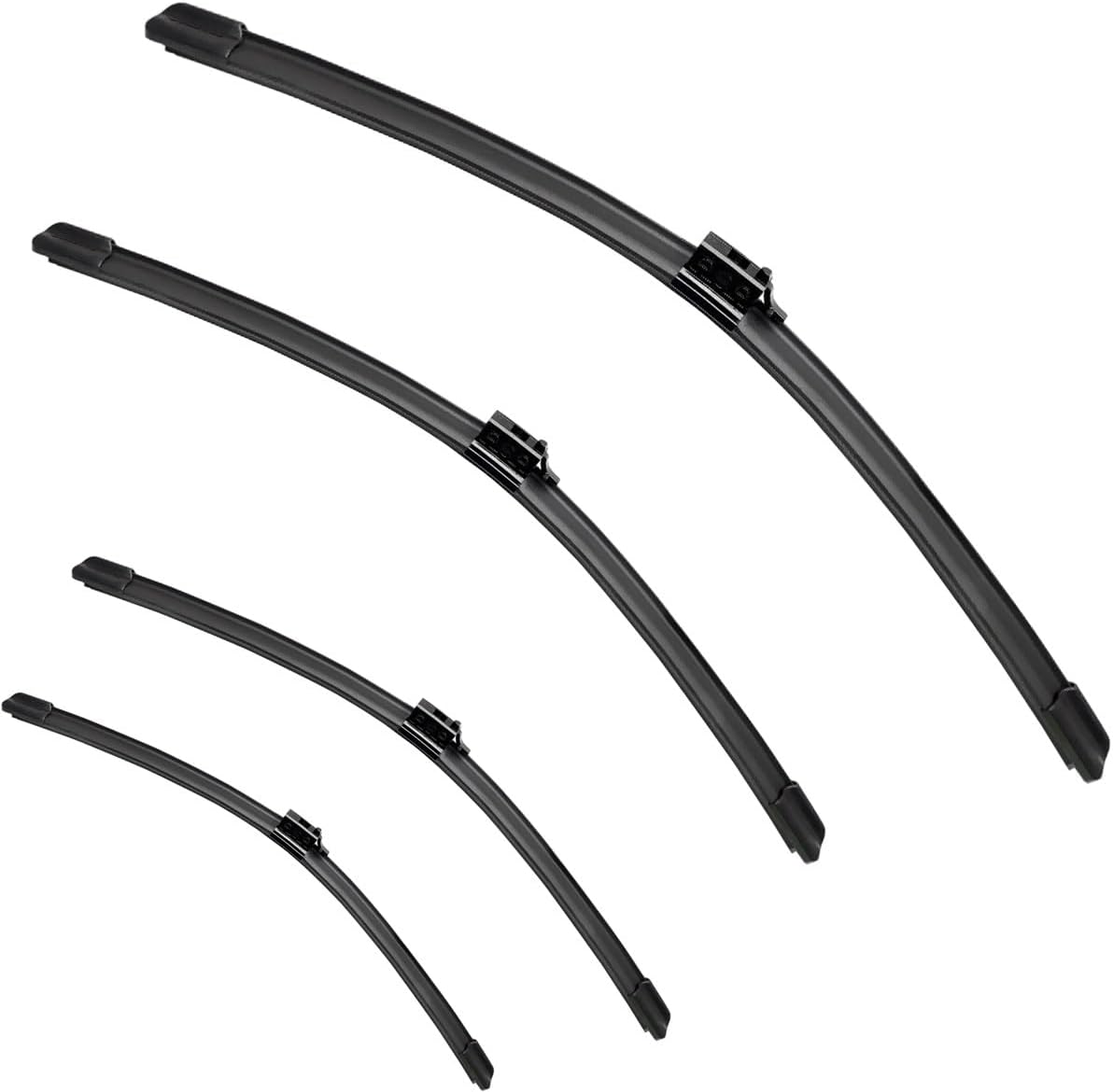 Car Wiper Compatible with Mercedes Benz E-Class W213 S213 2016-2019 Front Wiper Blades Soft Rubber Windscreen Wipers Auto Windshield (Color : 4 PCS)