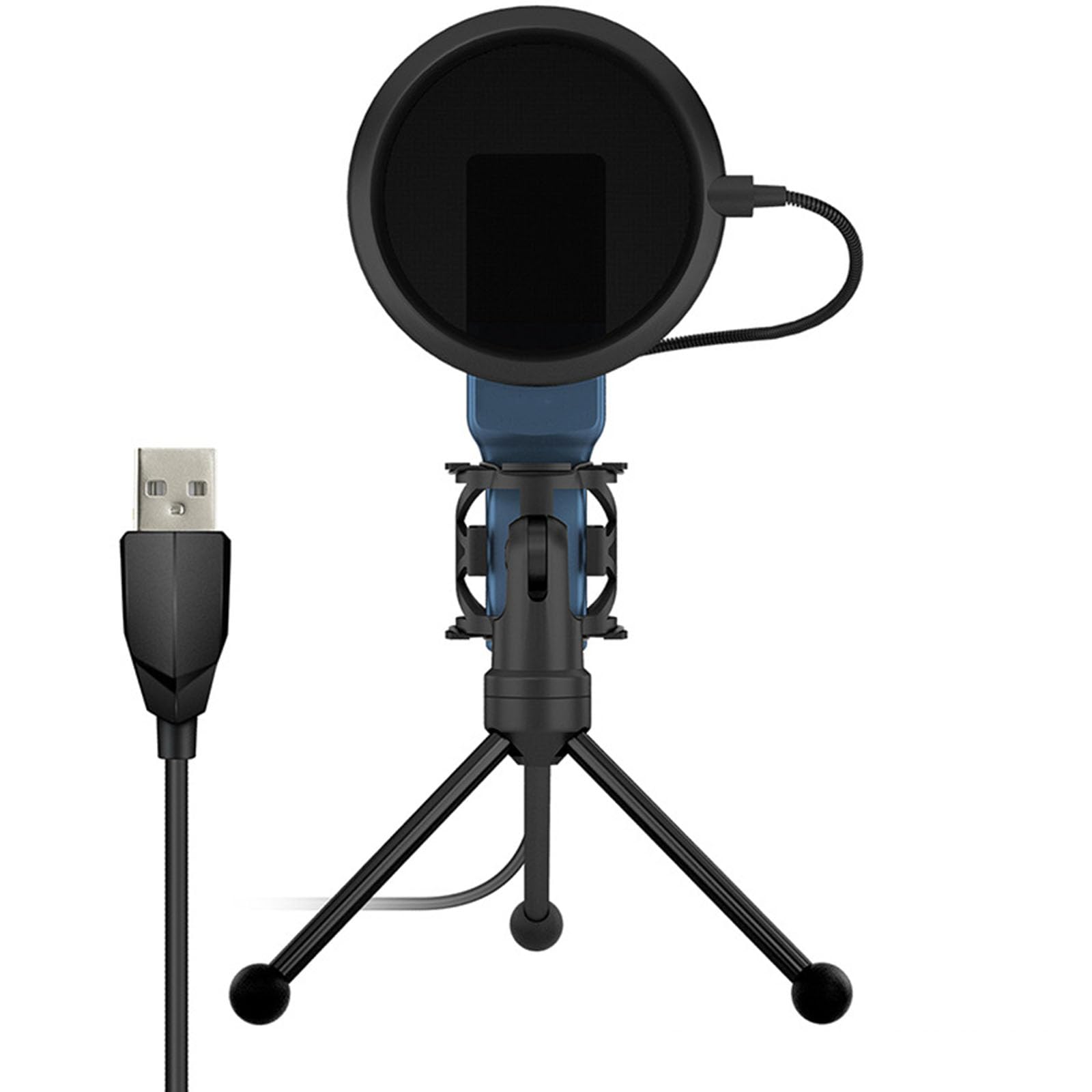 Juego de micrófono USB para computadora, micrófono para cantar, equipo de transmisión de voz, trípode