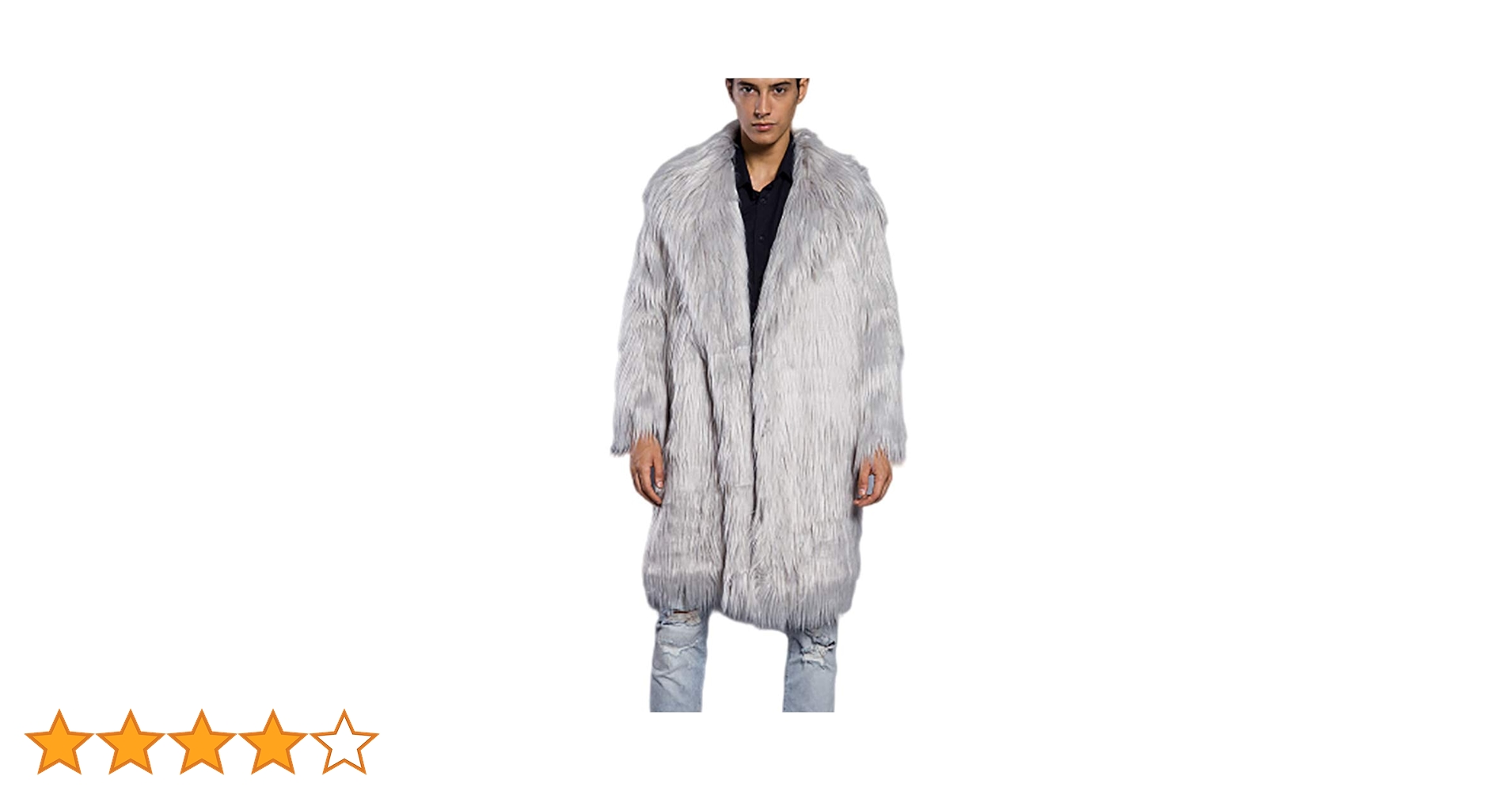 グレー ファー ジャケット オーバーサイズ 即日発送可能⭕️ 51-eEL9UpOL.jpg_BO30,255,255,