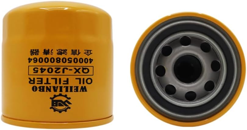 QX-J2045 ENGINE OIL FILTER Compatible with Doosan DX60-9C DX120 DX130 Machine Oil Filters E1310212 E1310212A 400508-00064 7012303 Excavator Part