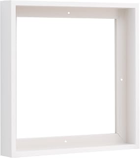PIXY CANVAS Floater Frame for 1-1/2 (1.5) inch Deep Canvas Paintings/Canvas Prints/Wood Canvas Panels/Wall Art/Wall Decor/Home Decor/Artwork (White, inch, Square)