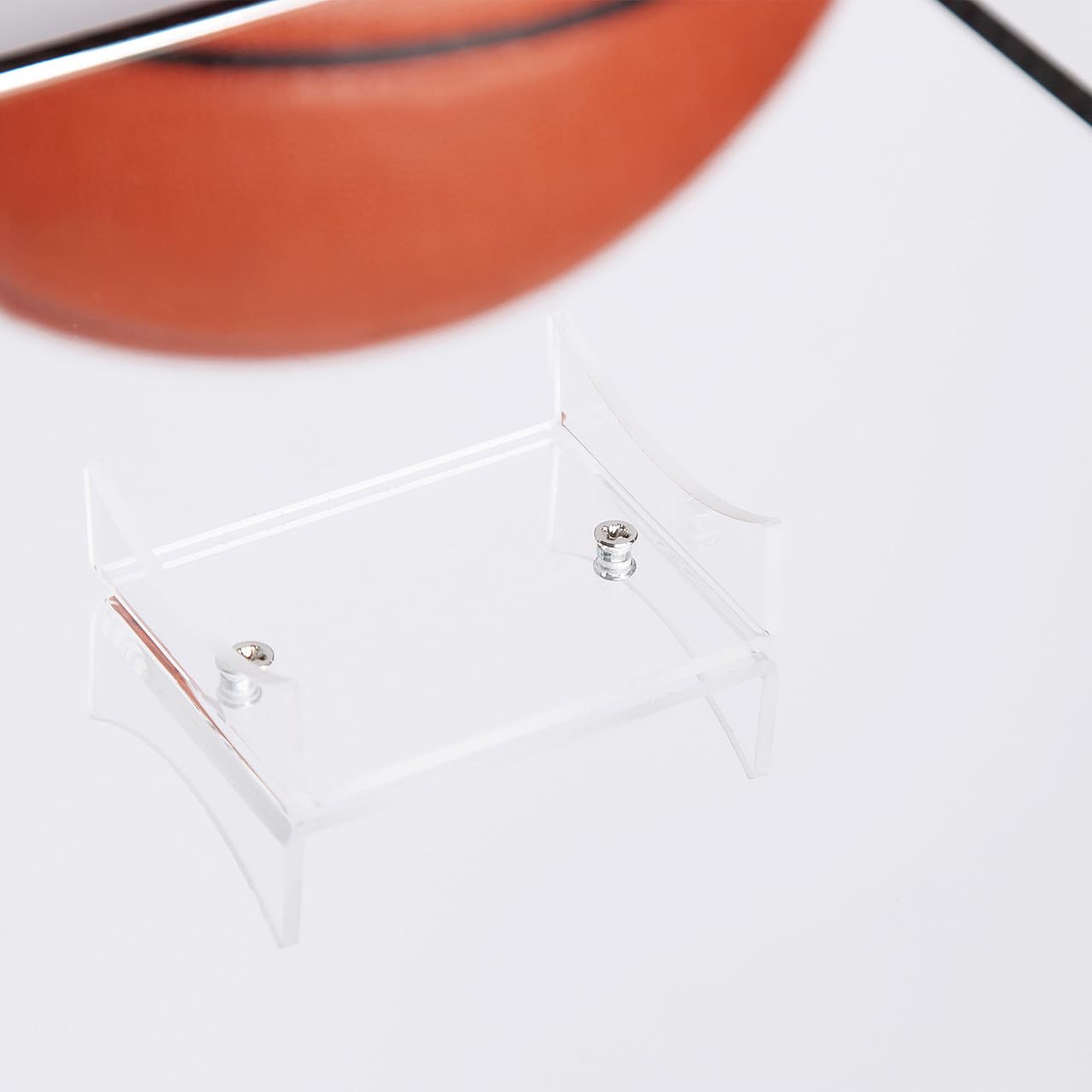 JackCubeDesign Basketball Display Case with Carbon Fiber Style Base - Premium Acrylic Sports Ball Holder for Memorabilia (Black, 10.9 x 10.9 x 11.3 inches) – MK342A