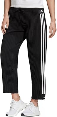 adidas womens Knitted Pleat Pants Black Medium