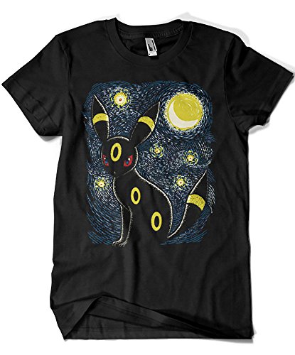 Camisetas La Colmena 1984-Camiseta Premium, Moonlight Night (DDjvigo) (XXL, Negro)