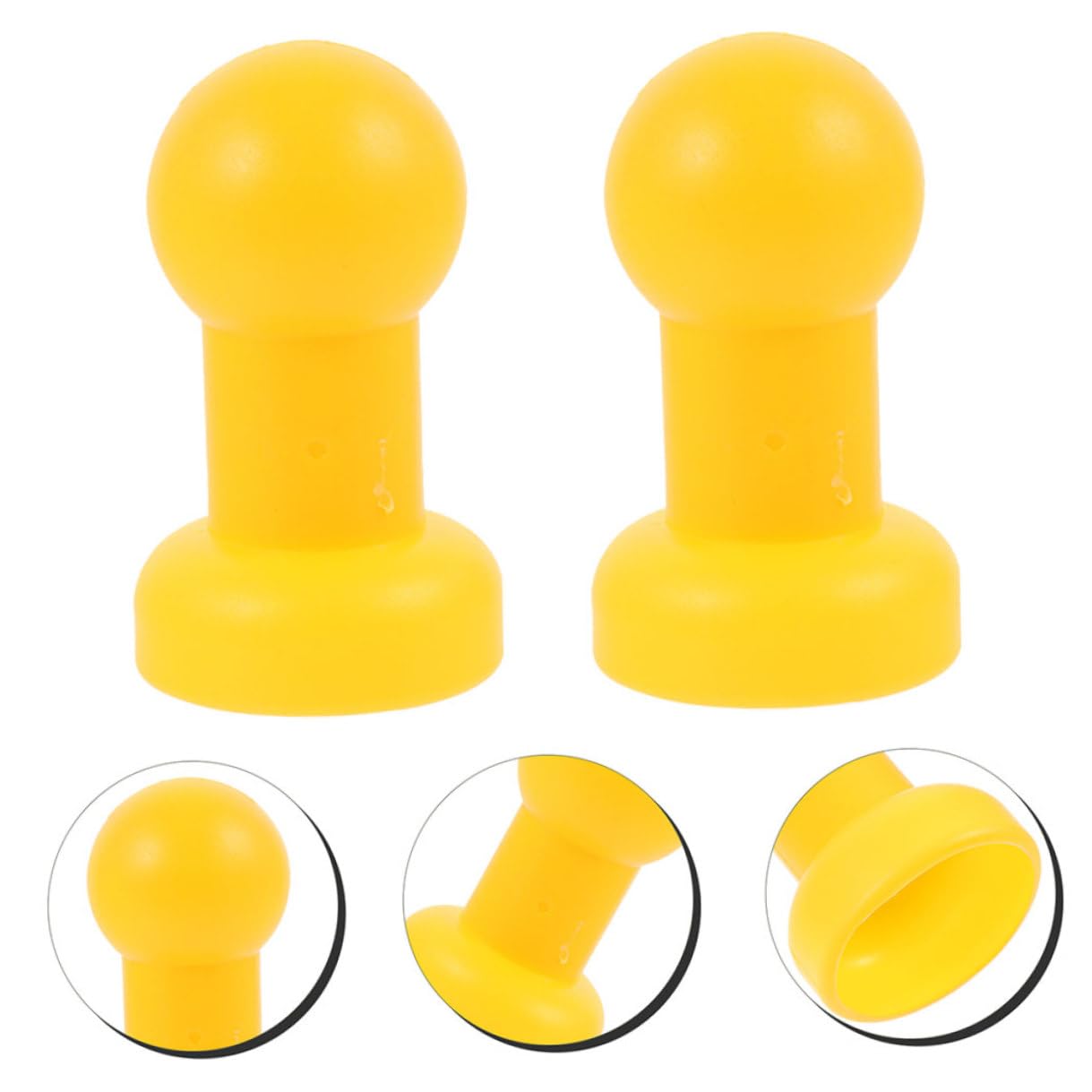 Ciieeo 8 Pezzi Copri Pali per Trampolino in Plastica Gialla Resistente, Tappi Terminali per Rete di Sicurezza, per Installazione e Riparazione del Tappeto Elastico