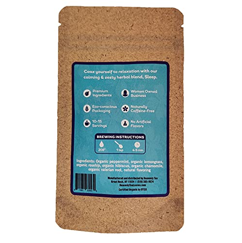 Heavenly Tea Leaves Essentially Organic Herbal Tea Sampler, 4 Loose Leaf Herbal Teas (Approx. 40-50 Cups Of Tea) #TOP6