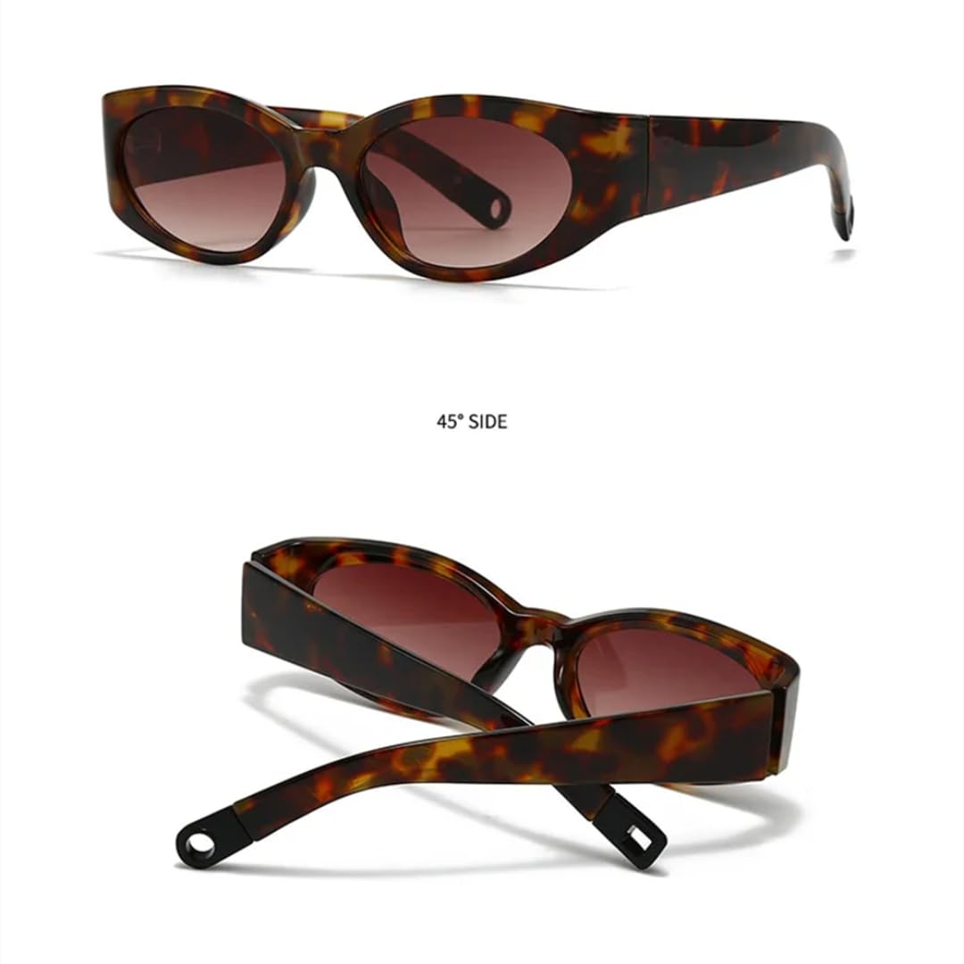 Gafas de sol vintage para mujer y hombre, marco grueso, Uv400 de lujo