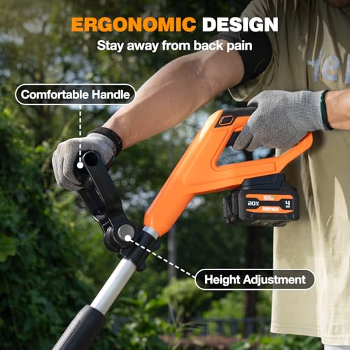 image for Alloyman 20V Cordless Tiller Cultivator, 360RPM Electric Garden Tiller