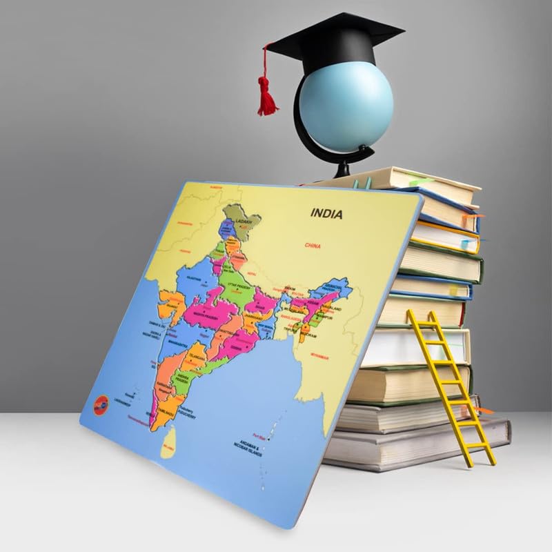 Planet Of Toys Indian Map Puzzles for Kids | Indian Political Map with All States | Educational Learning Puzzle Toys for Kids, Toddler, Multicolor (Wooden India Puzzle Map) (B0CXY4ZVG6) Amazon Price History, Amazon Price Tracker