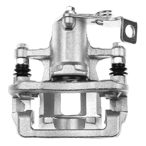 Image of Detroit Axle - Rear Left Brake Caliper for 2012-2017 Kia Rio Disc Brake Caliper with Bracket 2013 2014 2015 2016 Replacement Driver Side Brake Caliper