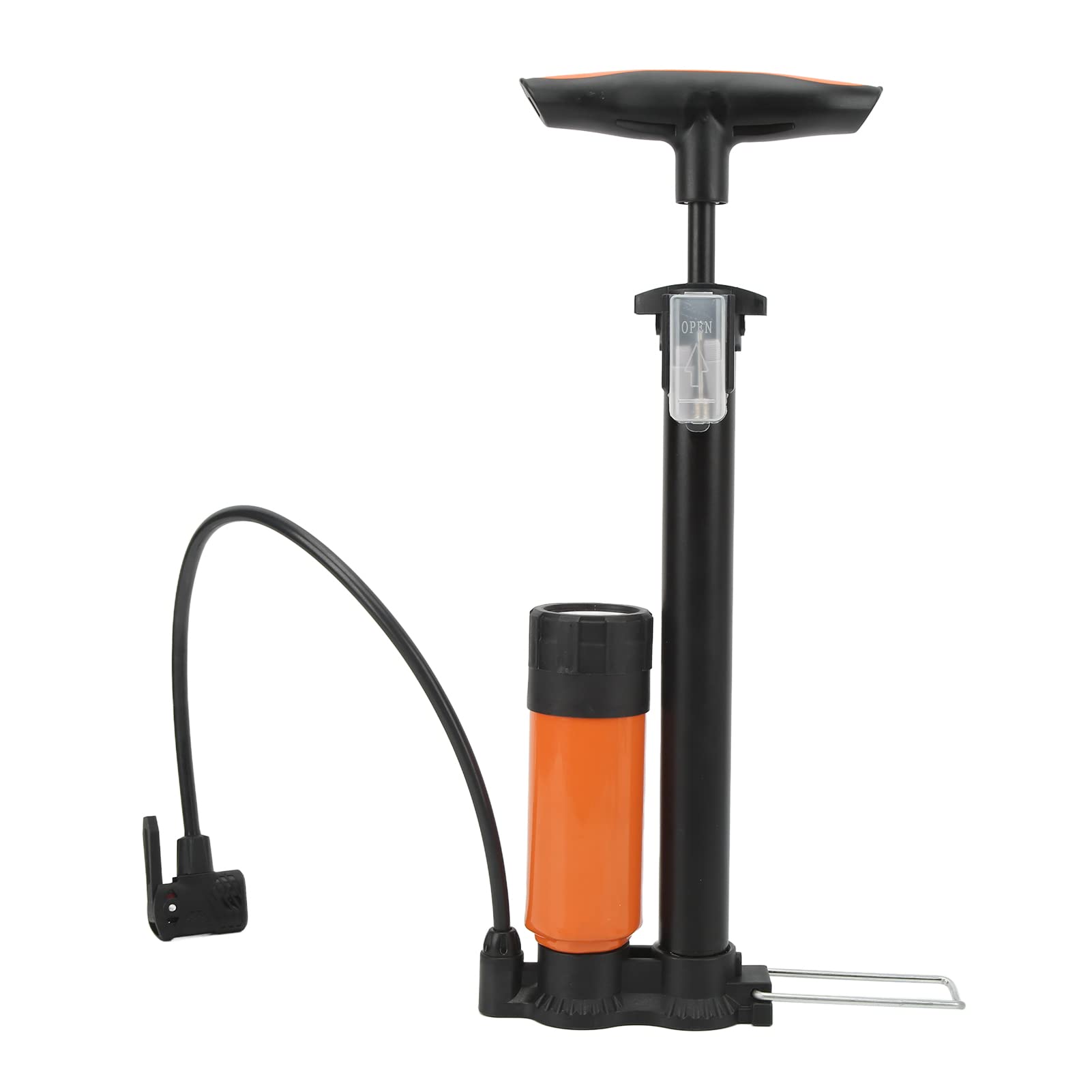 Pump, Air Pump Portable High Pressure Air Pump with Ball Needle and Valve Cover Floor Pump for Basketball, Motorcycle, Car
