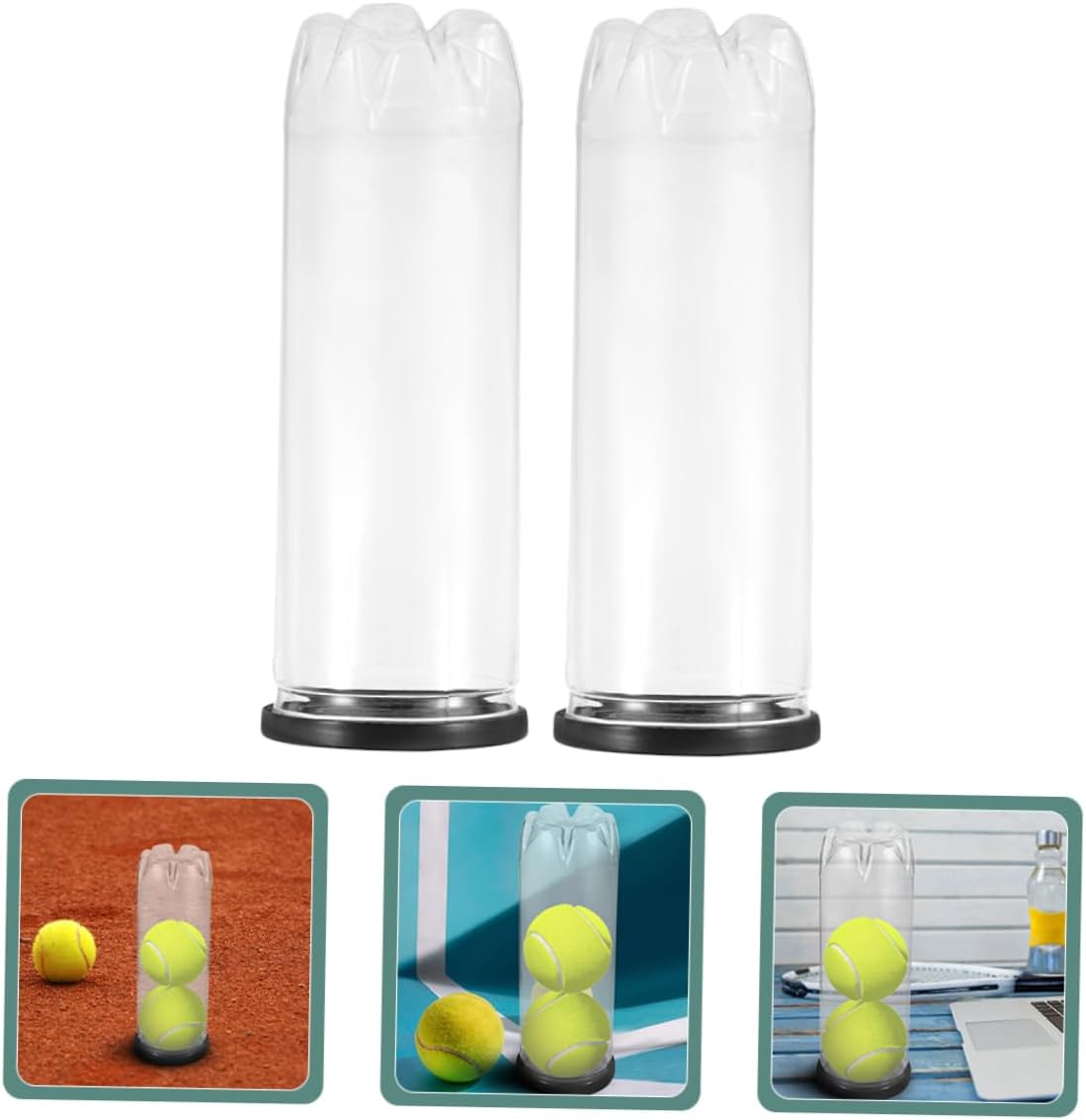 VANZACK Tennis Cylinder Tennis Balls Portable Tennis Organizer Tennis Holder with Lid Baseball Storage Container