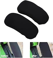 Vista 4 de 1 par de fundas elásticas para sillas de computadora, fundas suaves para sillas de escritorio, protectores de muebles para oficina, escritorio