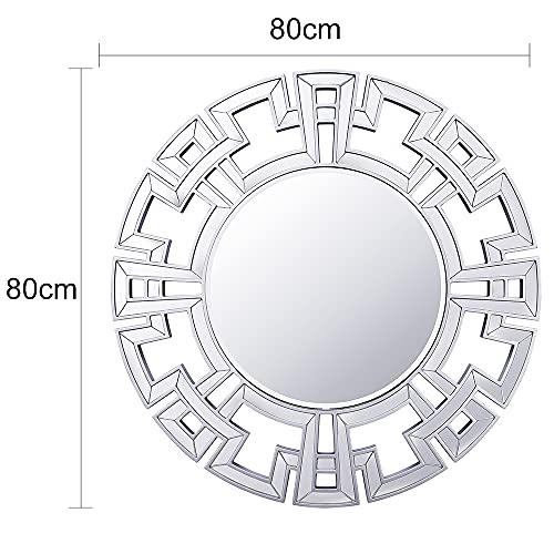 Chende Specchio da Parete Grande 80x80 cm