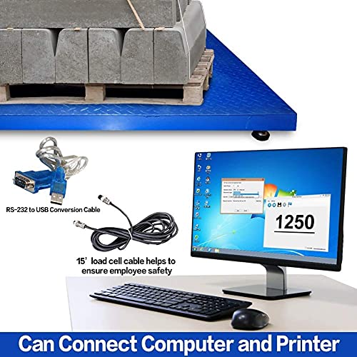 Industrial Floor Scale, 48" X 48", 5000Lb/0.5Lb, Pec Focus On Industry For 60 Years… #TOP4