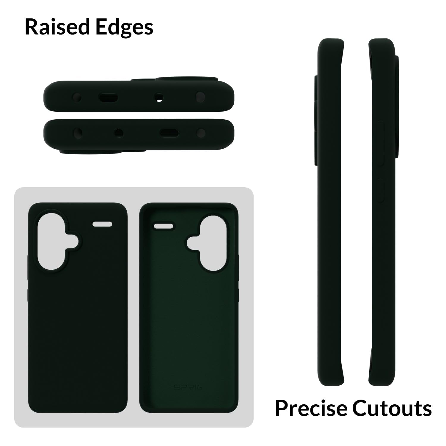 SPRIG Compatible with Redmi Note 13 pro Plus Premium SilkTone Back Cover Drop Tested Shock Proof Mobile Case for Men, Women, Boys and Girls with Camera Protection (Dark Green) SPRIG Compatible with Redmi Note 13 pro Plus Premium SilkTone Back Cover Drop Tested Shock Proof Mobile Case for Men, Women, Boys and Girls with Camera Protection (Dark Green)